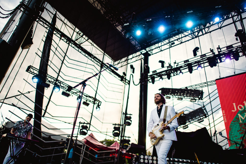 John Mark McMillian photos by raleigh wedding photographer dave shay at red hat amphitheater