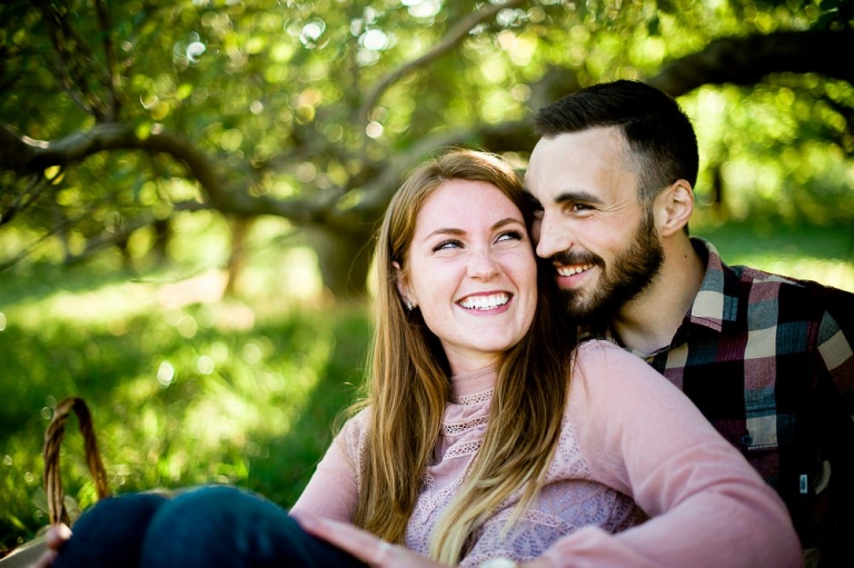 Orchard Engagement Photos: Milford + Sarah: Proposal! Masker’s Orchard – Warwick, NY