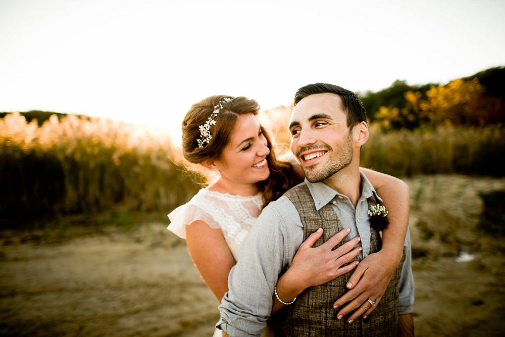 beach wedding reception by Raleigh wedding photographer dave shay