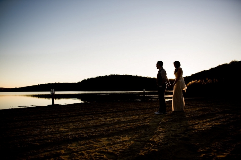 Intimate Lake Wedding Ceremony | Raleigh Wedding Photographer | Milford and Sarah