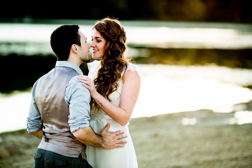 beach wedding reception by Raleigh wedding photographer dave shay