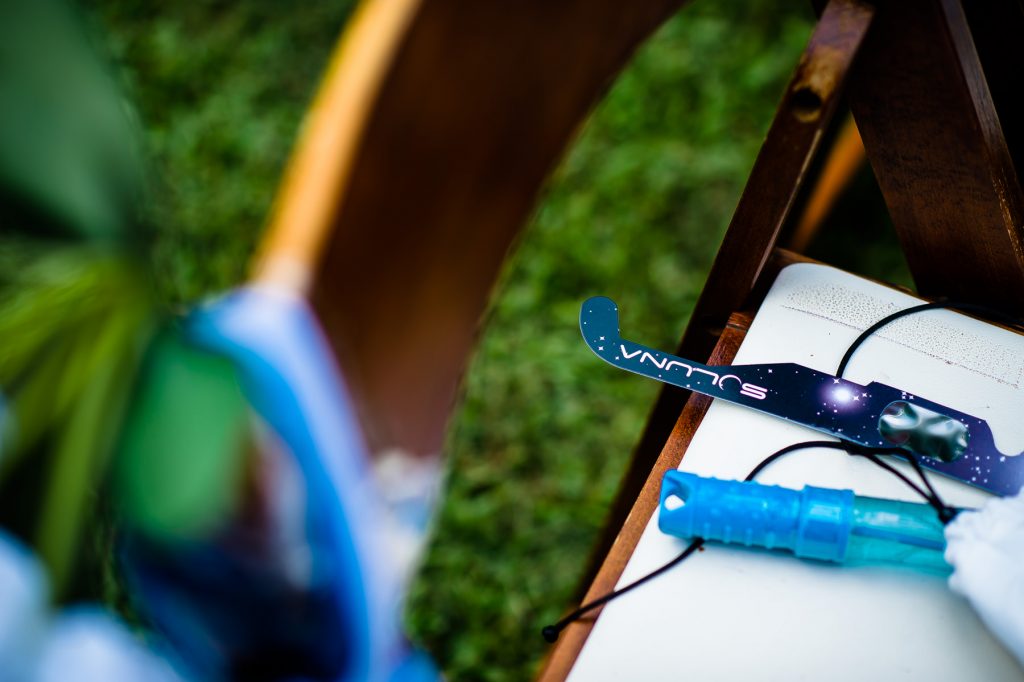 eclipse glasses as wedding favor