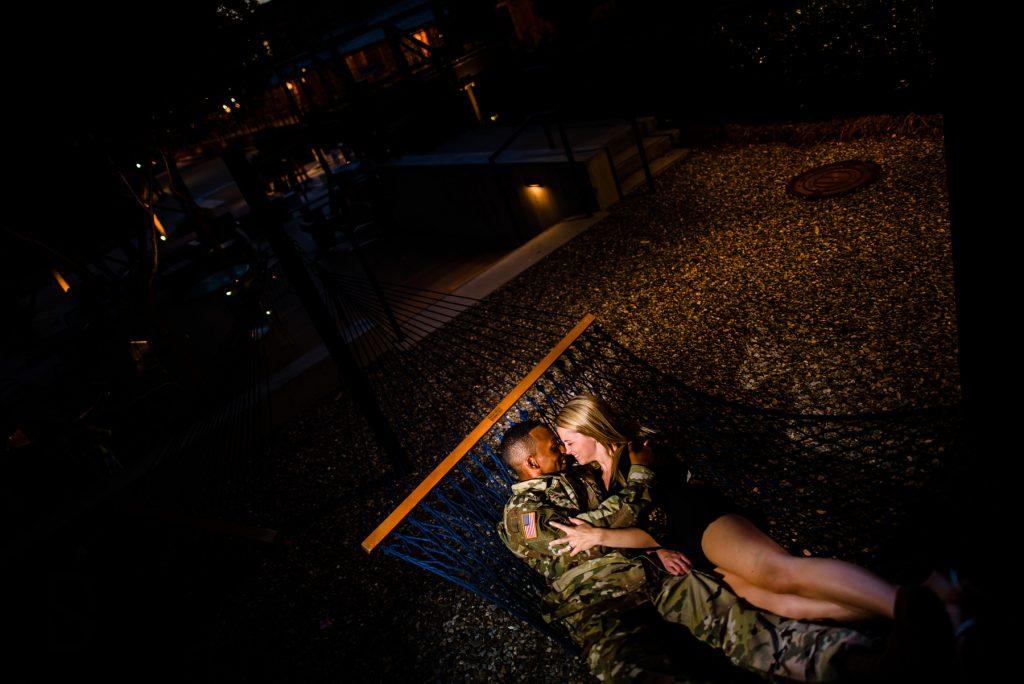 couple in hammock in durham nc