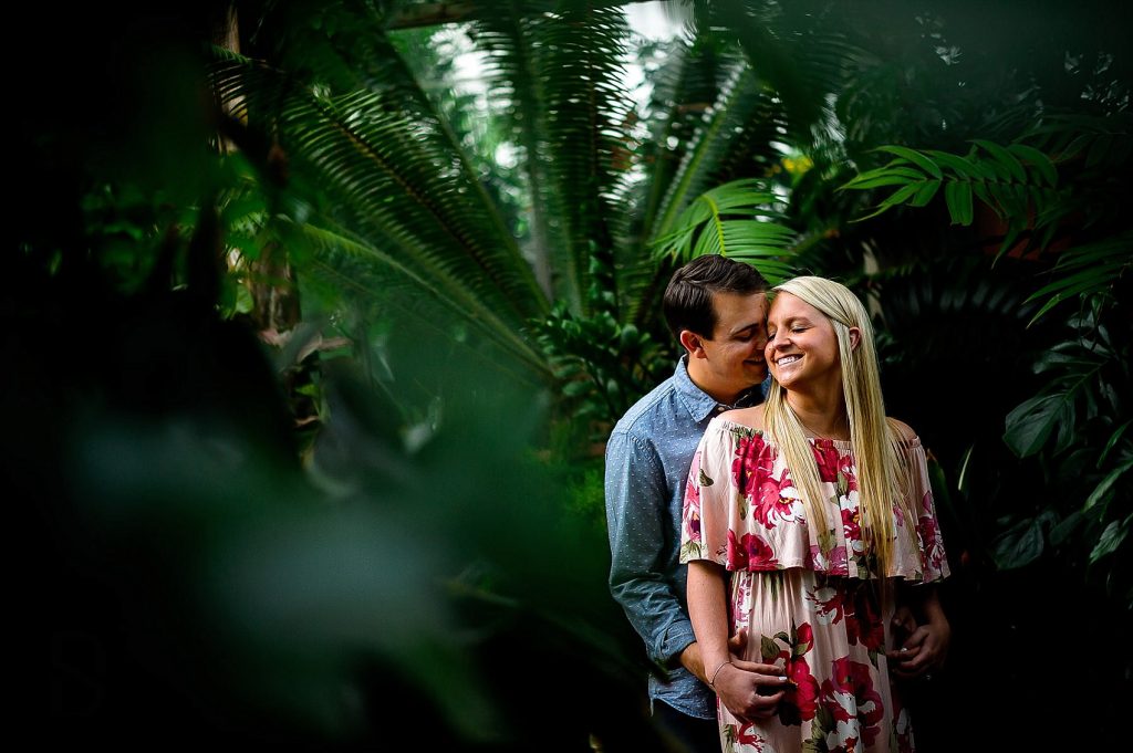 Couple in the Conservatory at Biltmore Estate