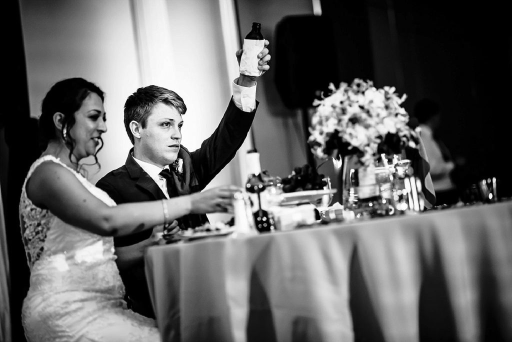 toasts during best man's speech