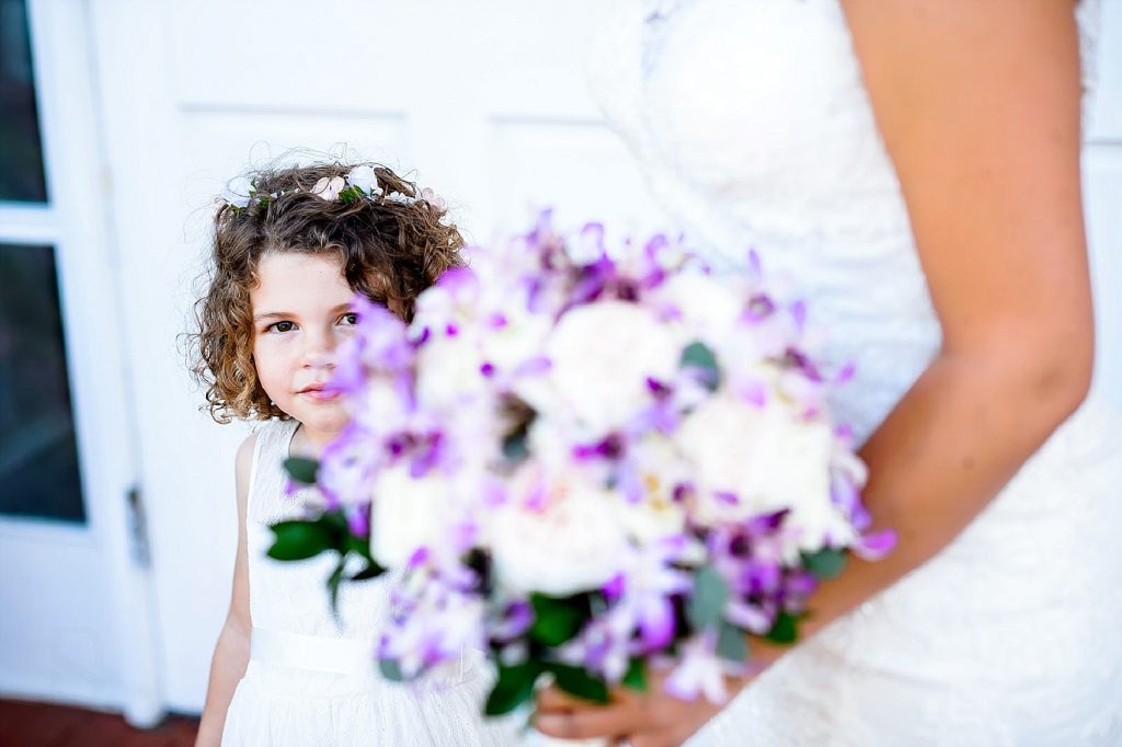 flower girl hiding