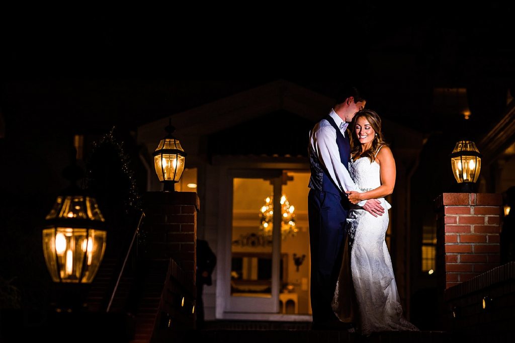 nighttime portrait at the highgrove