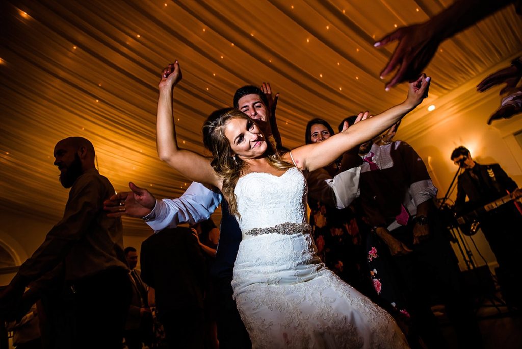 couple dancing at their wedding