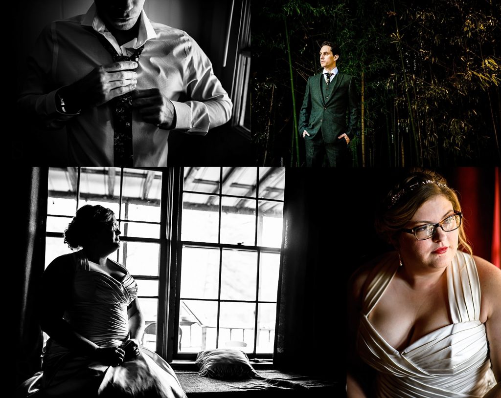 Groom Getting Ready collage