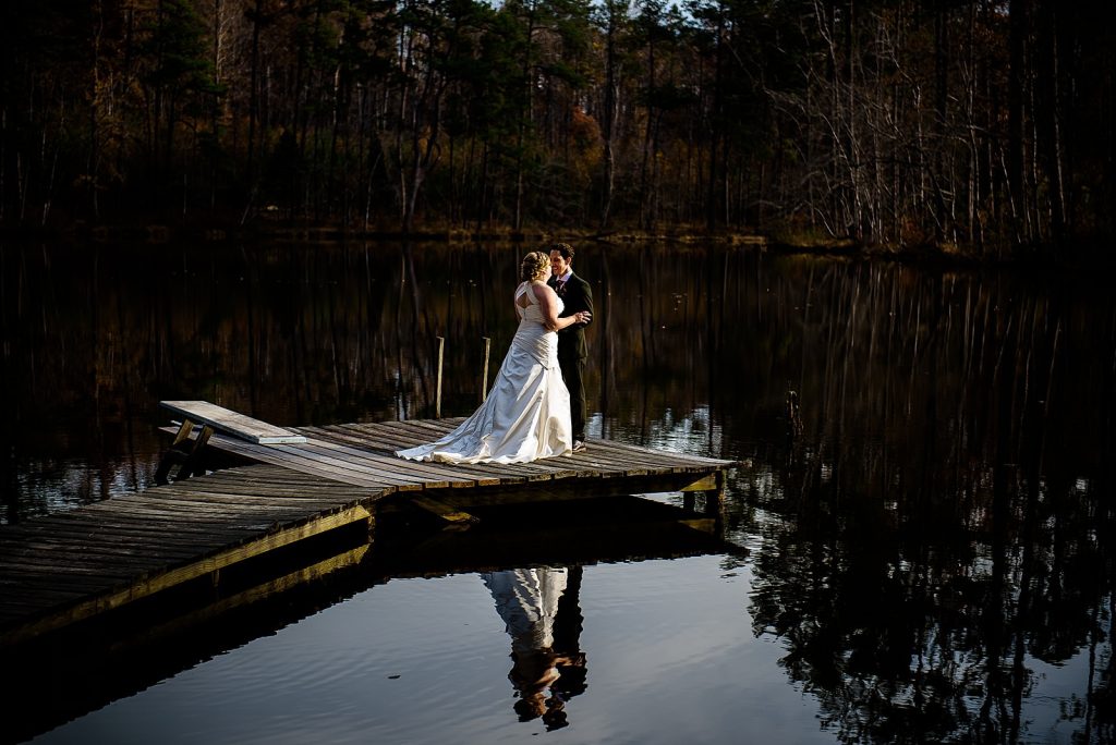 lake wedding picture
