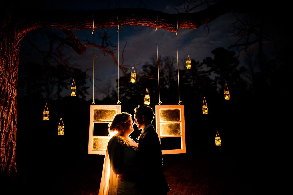 rustic creative night portrait