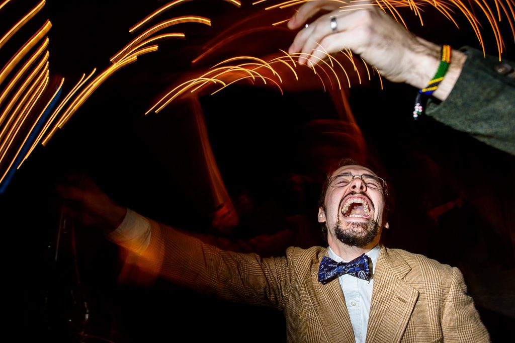 wedding dancing crazy guests