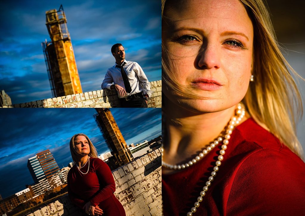 portraits with the raleigh skyline