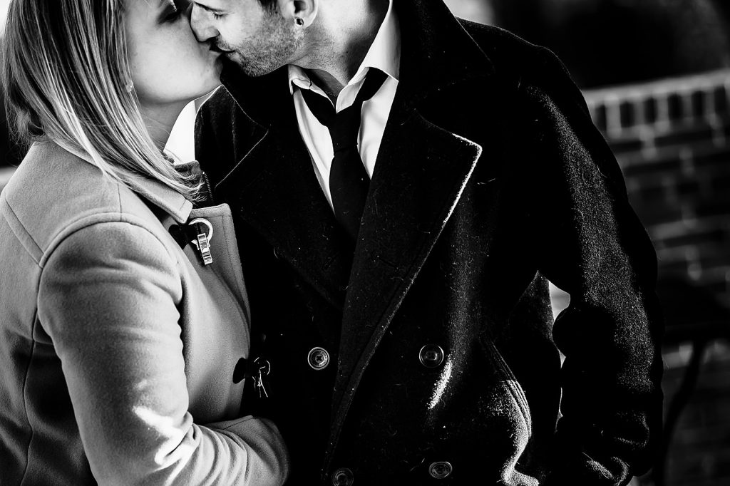 couple being cute with each other