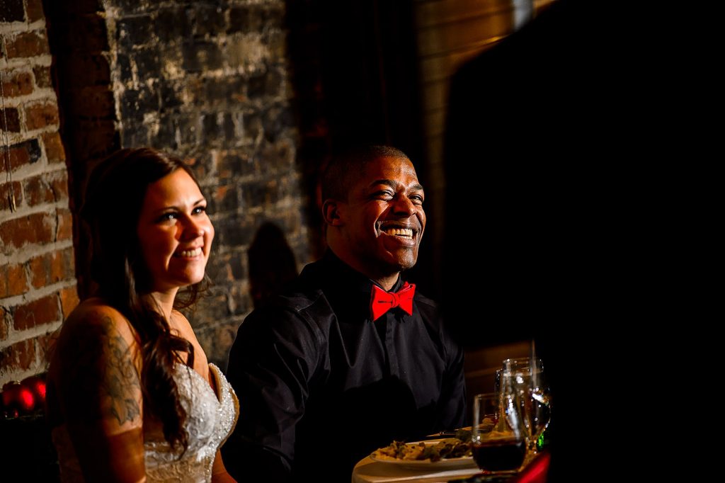 Wedding reception at the stockroom in Raleigh