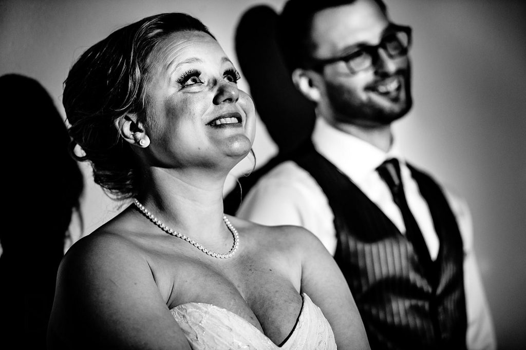 bride tearing up