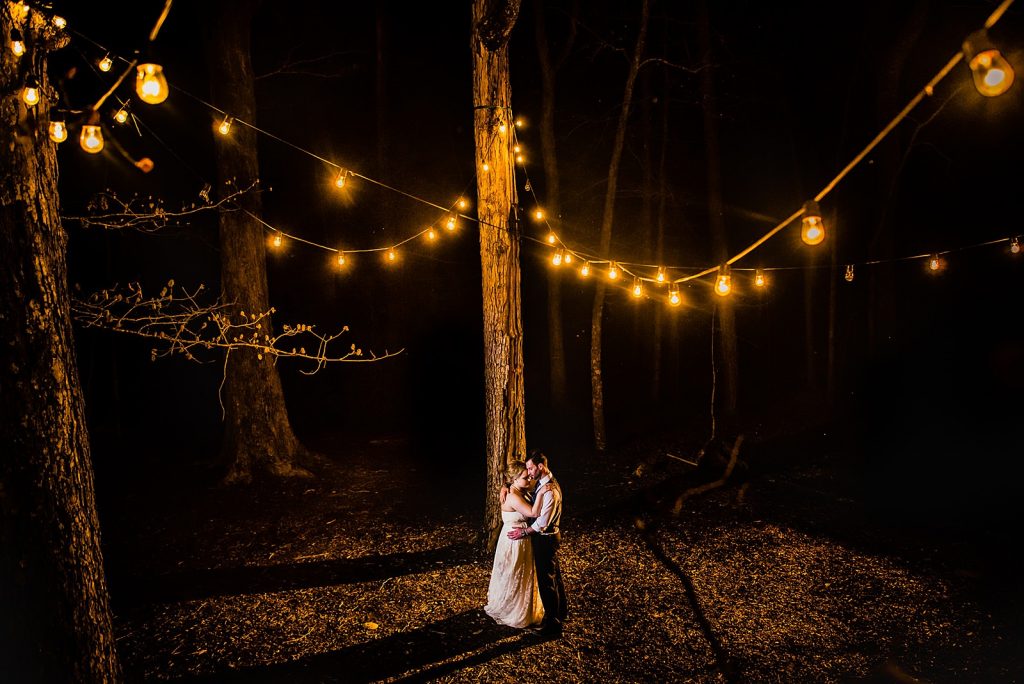 couple’s portrait in dark