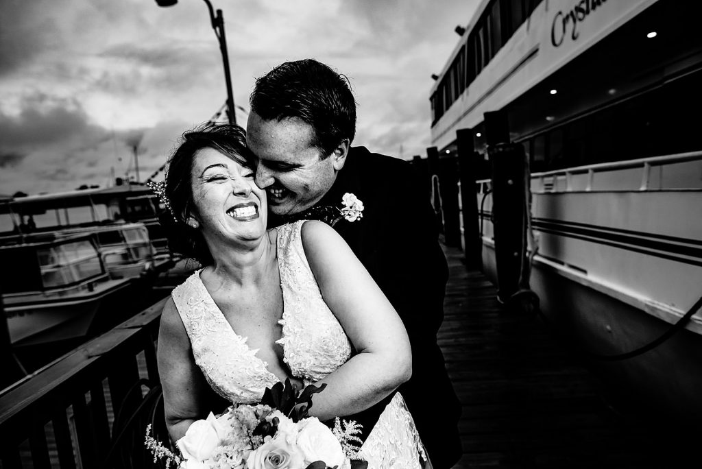 crystal coast lady wedding portrait on the docks