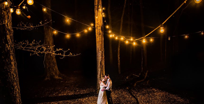 couple’s portrait in dark